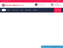 Tablet Screenshot of highforcehydraulics.com